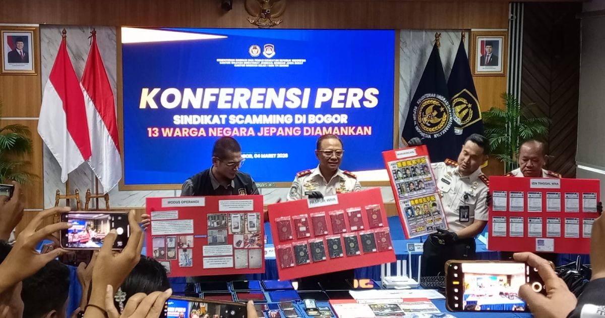 Imigrasi Bogor Amankan 13 WNA Jepang, Diduga Terlibat Penipuan Daring di Sentul