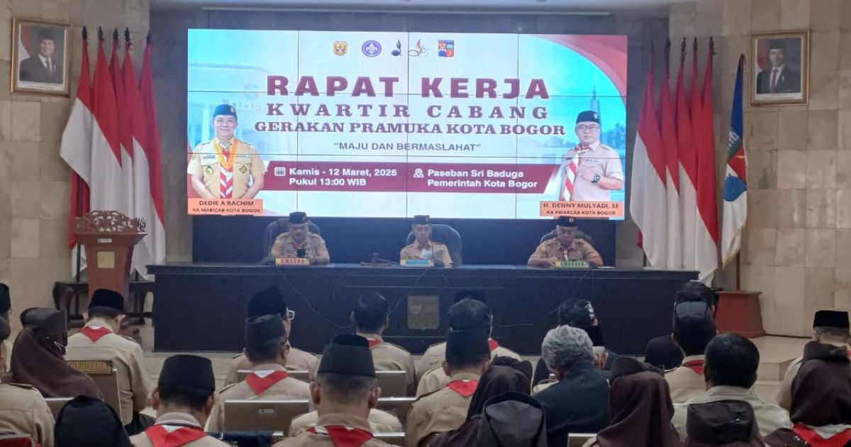 Rakercab Pramuka Kota Bogor 2026 Rumuskan Program Strategis Tekankan Sinergi Pembangunan Daerah
