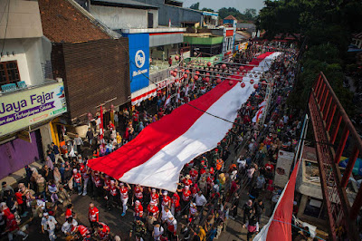 Kirab Merah Putih Memberikan Nilai Kebajikan dan Kebersamaan