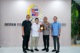 Pimpinan DPRD Kota Bogor Terima Kunjungan Silaturahmi Kapolresta Bogor Kota dalam Rangka Izin Pamit