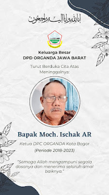 INNALILLAHI WA INNA ILAIHI RAJI'UN TURUT BERDUKACITA ATAS BERPULANGNYA. BPK. Moch Ischak, AR