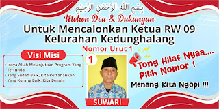 Suwari Calon Ketua RW.09 Kelurahan Kedung Halang