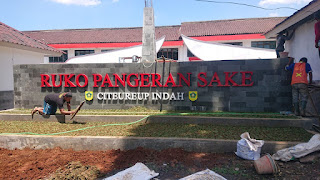 Pembangunan Pelataran Ruko Pangeran Sake Citeureup Indah Sesuai Harapan Pedagang dan Masyarakat