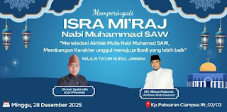 Peringati Isra Miraj Nabi Muhammad SAW, Majelis Taklim Nurul Jannah Kp. Pabuaran Ciampea