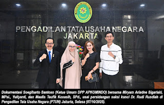 Empat Saksi Bongkar Rekayasa Hukum Sistematis dalam Gugatan APKOMINDO