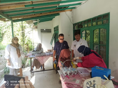 Lurah Harjasari Pantau Pelaksanaan Pekan Imunisasi Nasional (PIN)