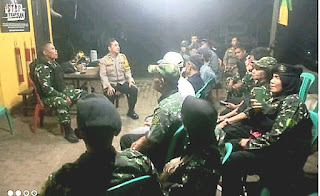 Ciptakan Kondisi Aman Koramil 03 Sukmajaya Kodim 0508 Depok Gelar Patroli Gabungan Mandiri 