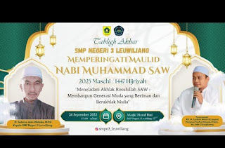 Memperingati Maulid Nabi Muhammad SAW di SMPN 3 Leuwiliang