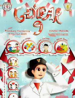 Gempar 9 Di SMA Negeri 9 Kota Bogor, Dalam  Memperingati Hari Kemerdekaan RI ke-80 Tahun