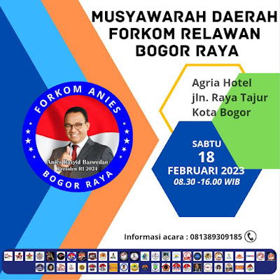 Relawan Anies Baswedan Bogor Raya Gelar Musda di-Hotel Agria Tajur
