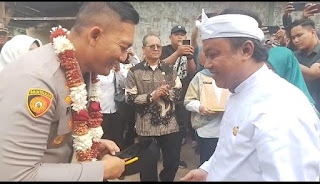 Kapolres Bogor Berterima Kasih Kepada Forum Komunikasi Pimpinan Kecamatan Rancabungur atas Upaya Bedah Rumah Korban Runtuhan