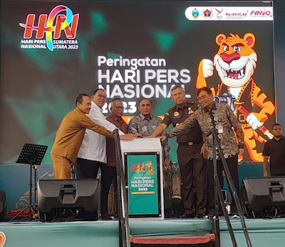 Gubernur Sumut Edy Rahmayadi Buka Pameran Pers, Metaverse, UMKM Terkait HPN 2023