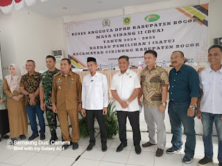 Reses Anggota DPRD Kabupaten Bogor Masa Sidang II Tahun 2024-2025, Daerah Pemilihan I Kecamatan Cibinong Kabupaten Bogor