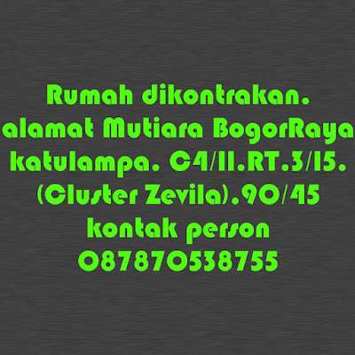 Rumah Kontrakan Cluster ZEVILLA Bisa Digunakan Untuk Perkantoran