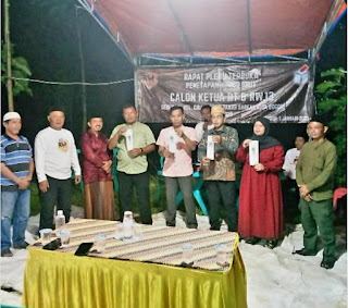 Pengambilan Nomor Urut dan Foto Calon Ketua RT Se-RW. 13 Kelurahan Cibadak