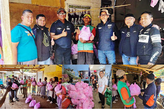  V-BOR Rider Community Bersama Badak Rider Community Yang Dikenal Dengan Semangat Peduli Sosialnya 