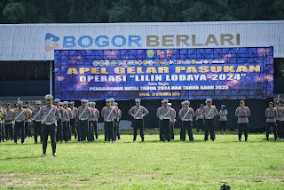 Apel Gelar Pasukan Operasi 'Lilin Lodaya 2024' untuk Pengamanan Nataru