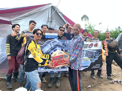 PWI Peduli Kota Bogor Gandeng Komunitas Trail Bogor Salurkan Bantuan