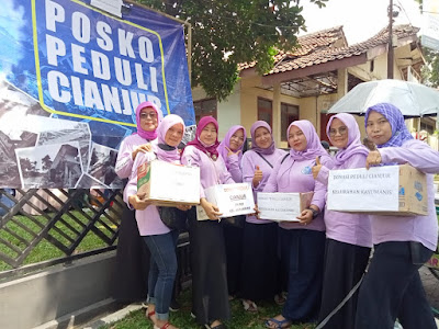 Ibu-Ibu PKK Kelurahan Kayumanis Galang Donasi Bagi Korban Gempa Cianjur