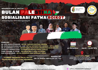 IHW Ramaikan Bulan Solidaritas Palestina dengan Sosialisasi Fatwa Boikot Produk Israel di Cirebon
