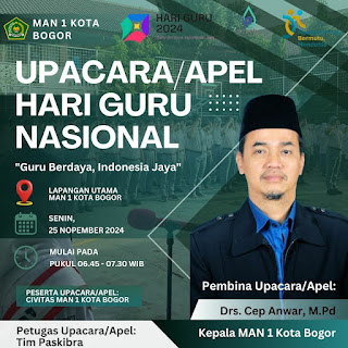 Peringati Hari Guru Nasional 2024 di MAN 1 Bogor