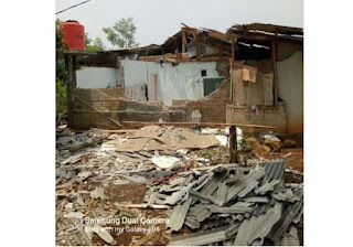 Dampak Hujan Deras Disertai Angin Puting Beliung, Puluhan Rumah Warga Rusak