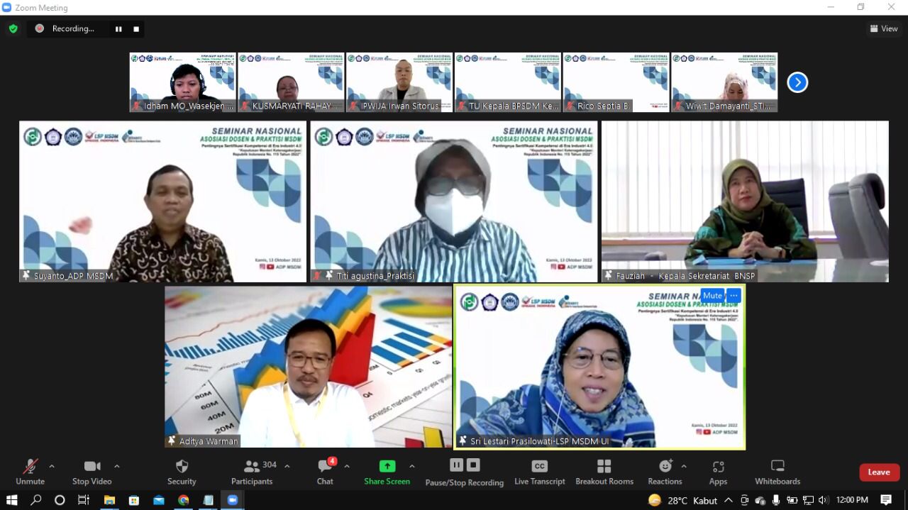 LSP MSDM Unggul Indonesia Gelar Seminar Nasional