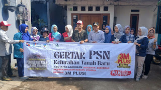 Pelaksanaan Kegiatan Gertak Serentak PSN di Wilayah Kelurahan Tanah Baru 