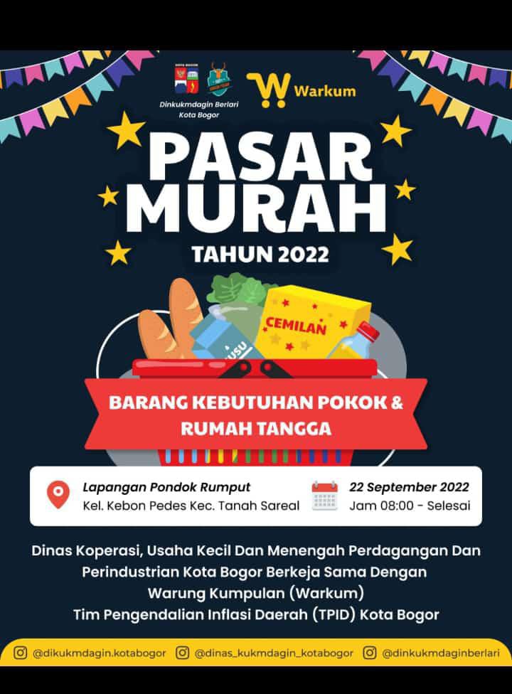 Dinas Koperasi UMK Perindustrian dan Perdagangan Adakan Pasar Murah