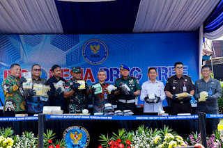 Selamatkan Generasi Bangsa, BNN Bakar Habis Barang Bukti Narkotika