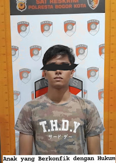 Pelaku Penganiayaan Pelajar Berhasil di Tangkap Sat Reskrim Polresta Bogor Kota 