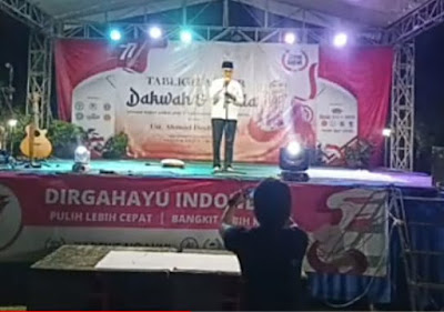 Tabligh Akbar Sambut HUT Kemerdekaan RI ke-77 Tahun, Ajang Silaturahmi Warga Kedung Waringin