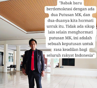 Rohmat Selamat SH., M.Kn Praktisi Hukum, Apresiasi Putusan Mahkamah Konstitusi (MK) 