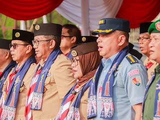 Sekda Hadiri Apel Akbar Hari Pramuka ke-63
