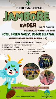 Semarak Sambut HUT RI ke-79, Puskesmas Cipaku Gelar Acara Jambore Kader 5 Kelurahan 