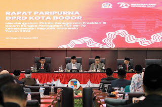 DPRD Kota Bogor Gelar Paripurna Untuk Mendengarkan Pidato Kenegaraan Presiden Jokowi