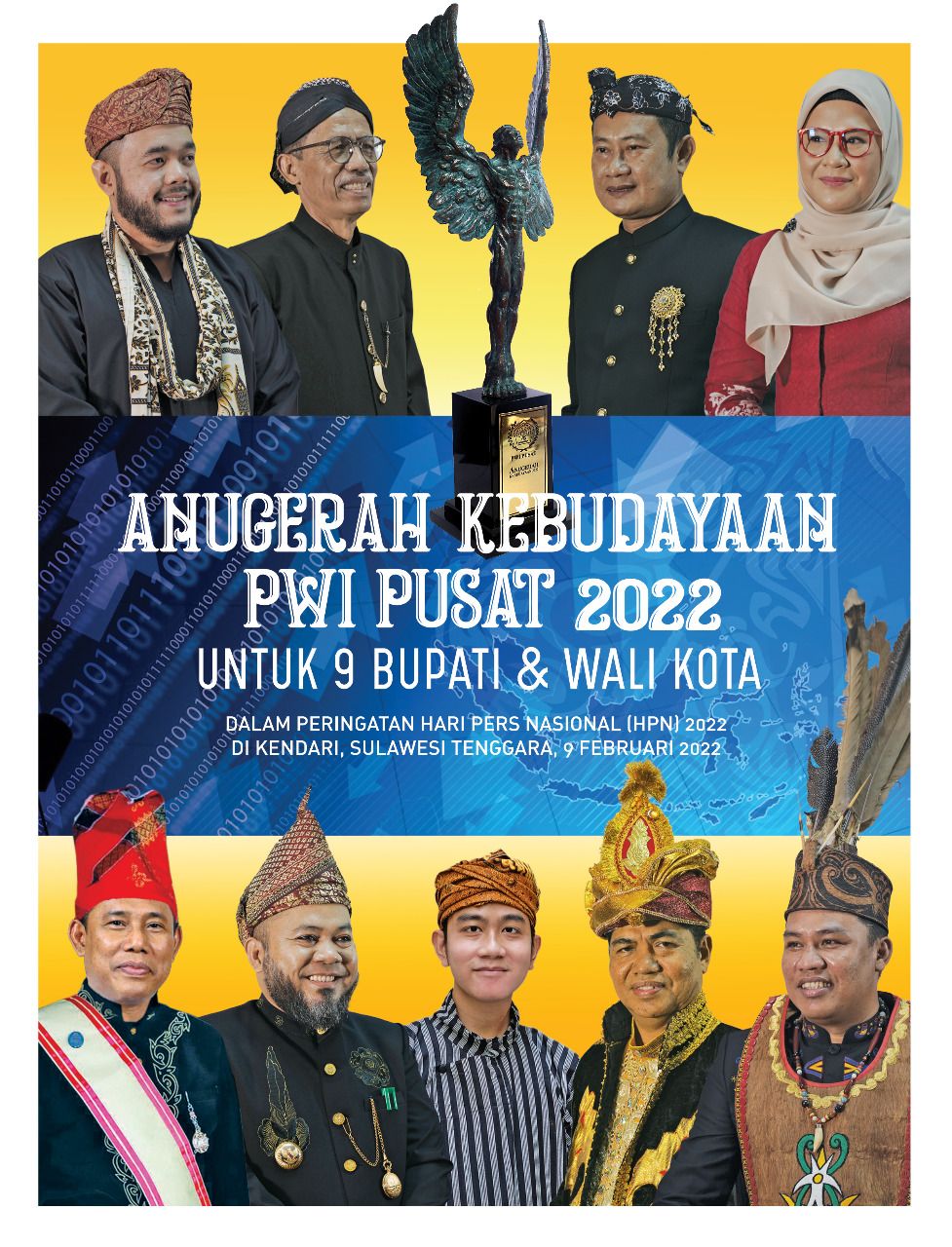 Anugerah Kebudayaan PWI Pusat 2023: HARGAI BUPATI/WALI KOTA INOVATOR PANGAN, SANDANG, PAPAN