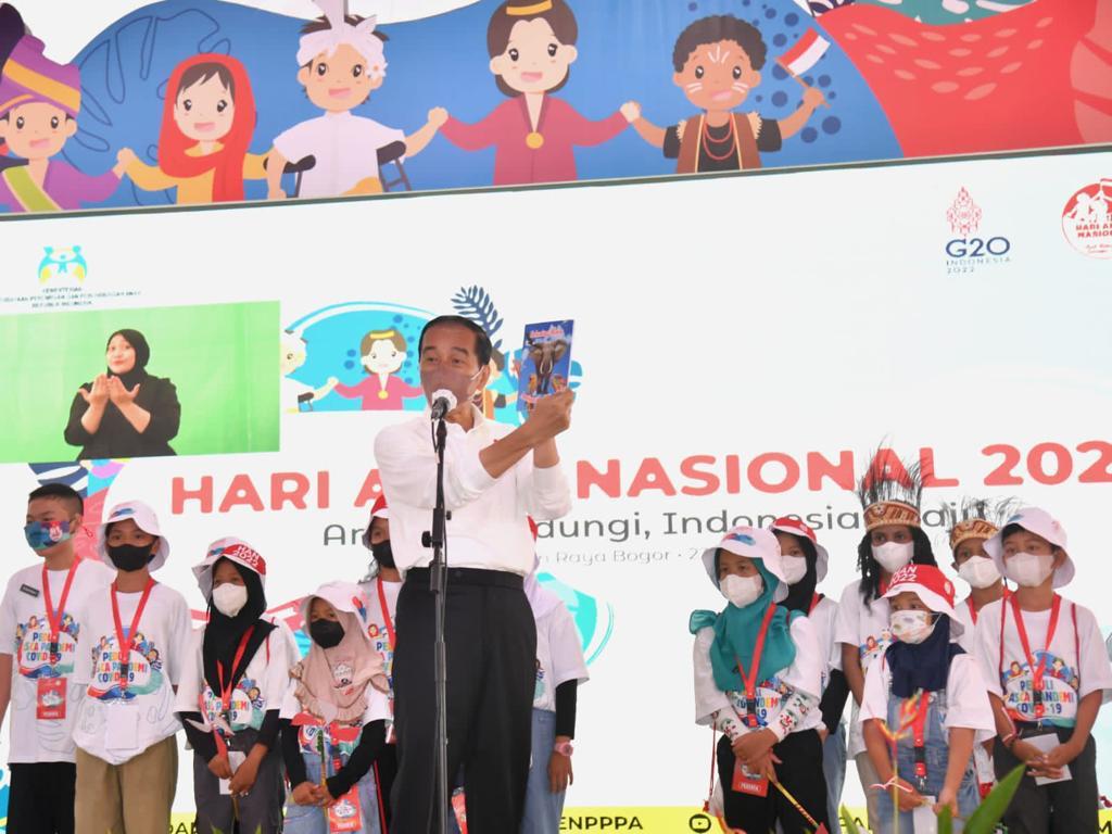Pesan Presiden di Hari Anak Nasional: Rajin Belajar dan Jaga Kesehatan