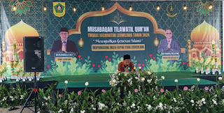 Santri - Santriwati Desa Leuwimekar Ikuti Perlombaan MTQ Tingkat Kecamatan Leuwiliang