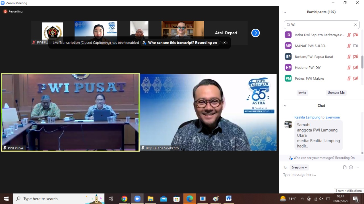 Safari Jurnalistik Perdana 2022 Menambah Wawasan Jurnalistik Terutama Kode Etik dan Pers di era Konvergensi Media