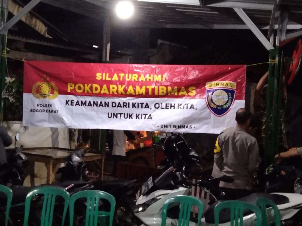 Silaturahmi Pokdarkamtibmas Polsek Bogor Barat dengan Tokoh Masyarakat