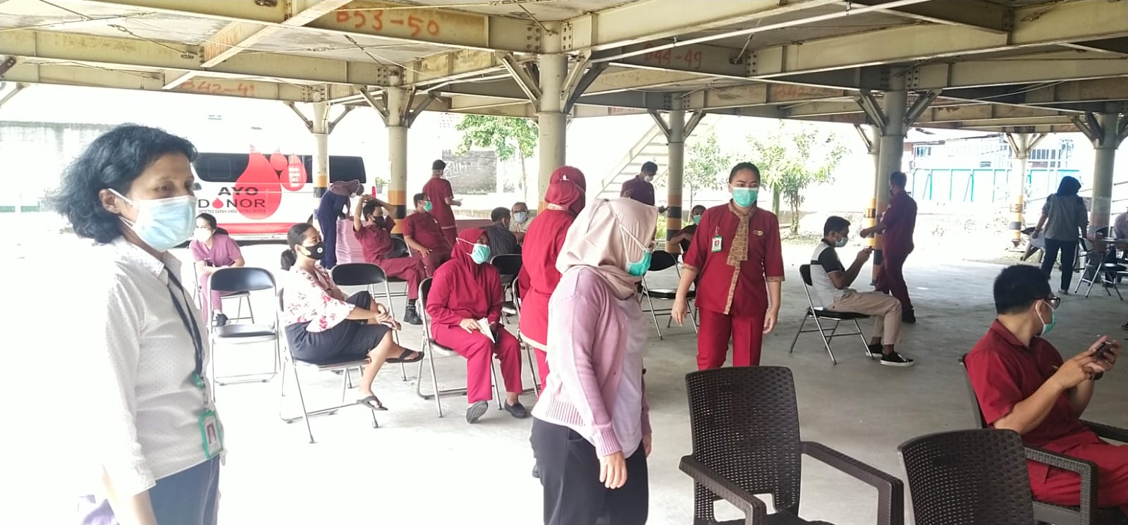 Polsek Sukaraja Lakukan Donor Darah Dalam Rangka HUT RS FMC