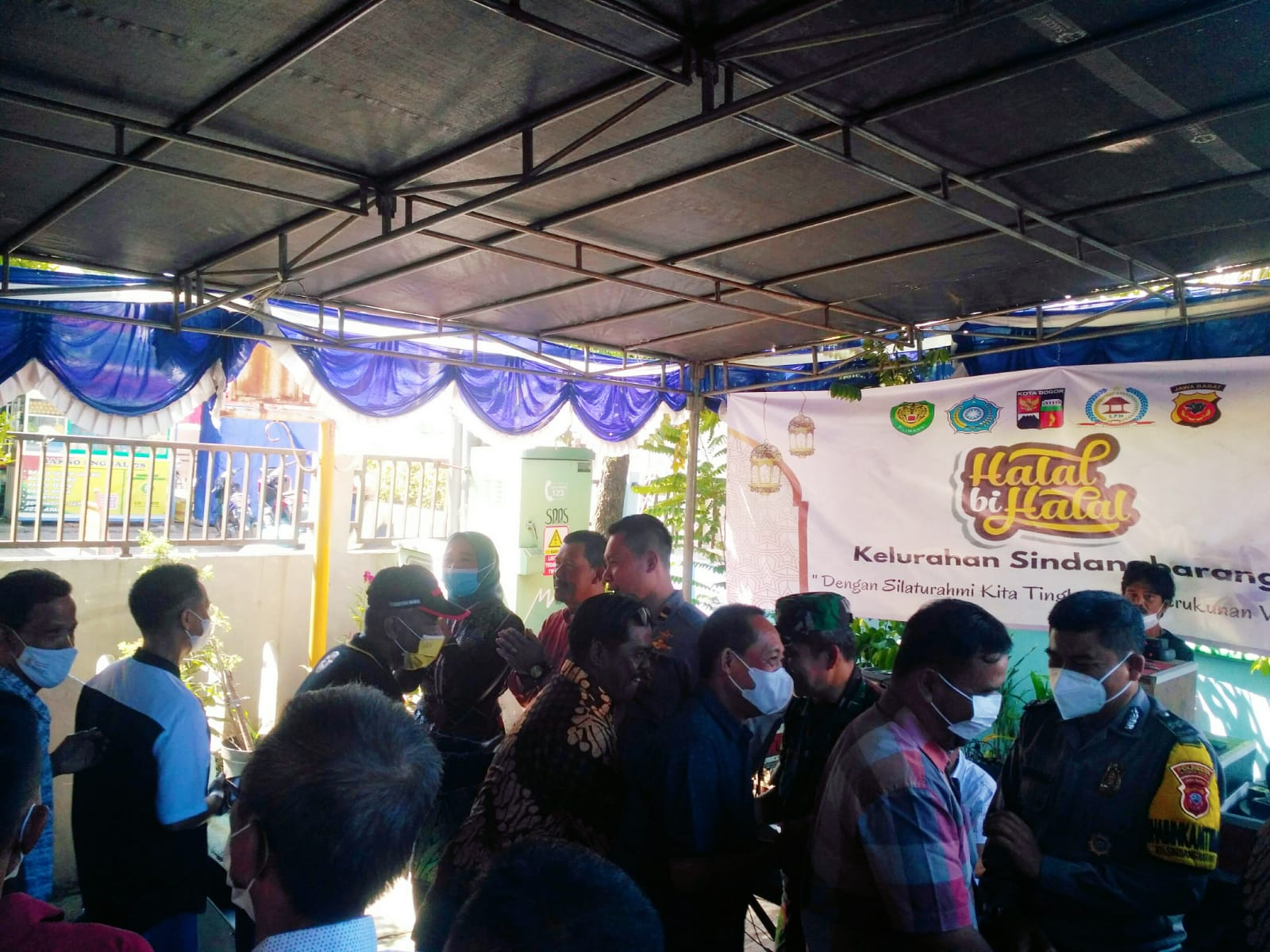 Sambut Bulan Syawal 1443 H, Kelurahan Sindang Barang Gelar Acara Silaturahmi