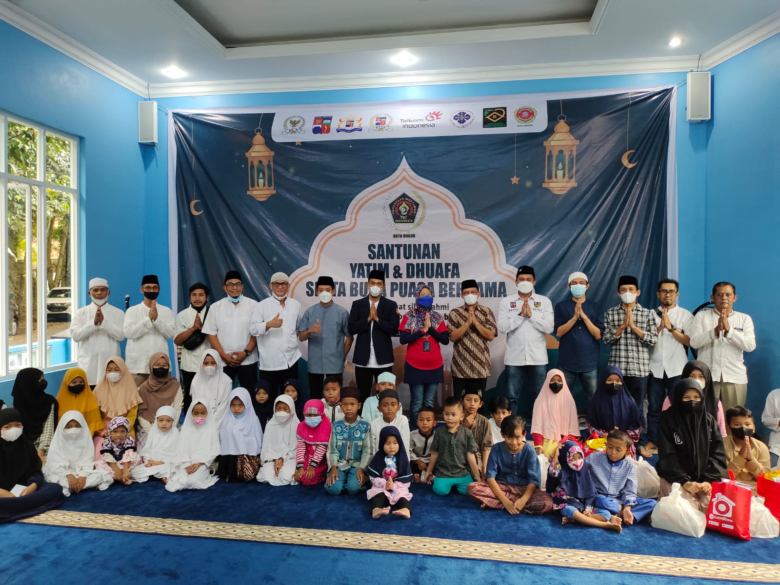 Gandeng Berbagai Pihak, PWI Kota Bogor Santuni Ratusan Anak Yatim dan Dhuafa