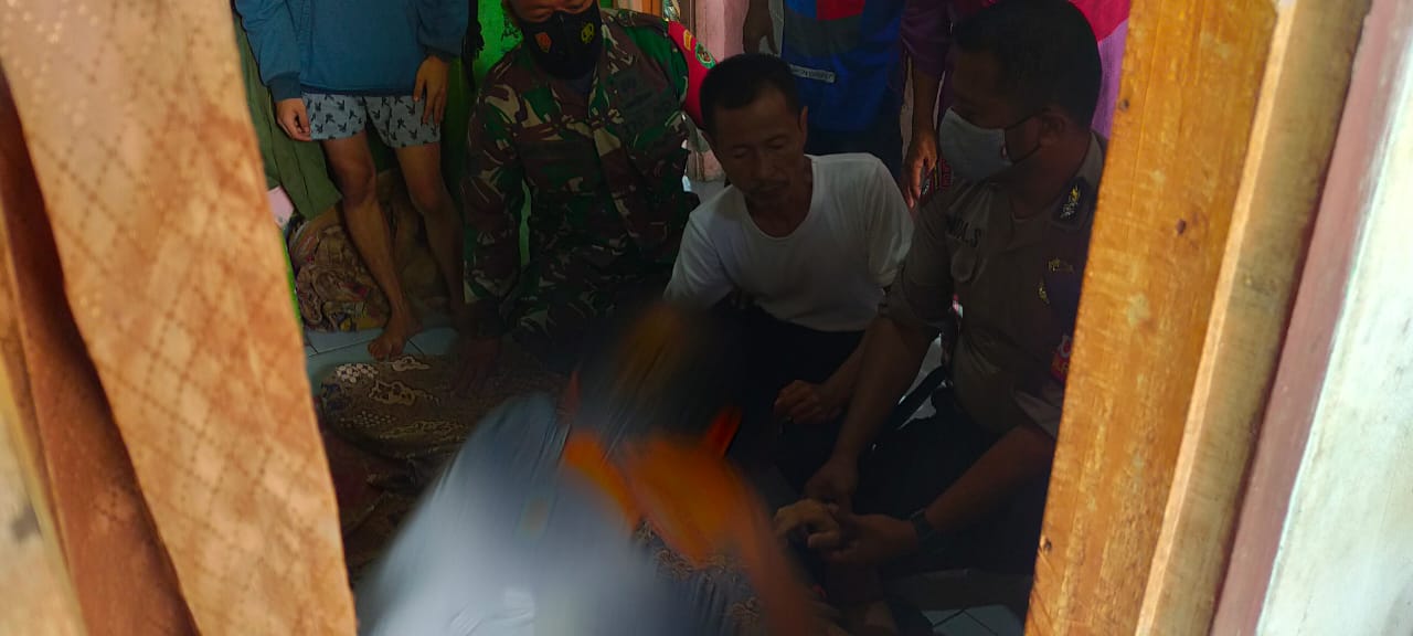 Polsek Dramaga Evakuasi Seorang Pria Meninggal Dunia