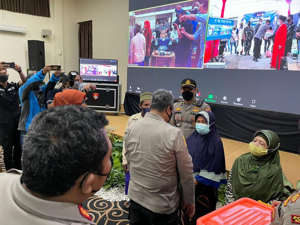 Peresmian Bedah Rutilahu dan Pemantauan Langsung Secara Virtual Oleh Kapolda Jabar