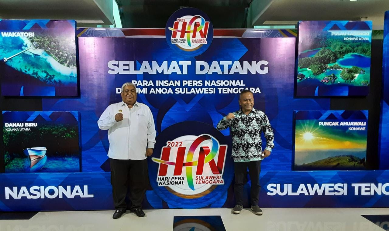 Tim JKW PWI Tiba di Kendari di Sambut Ketum PWI Pusat