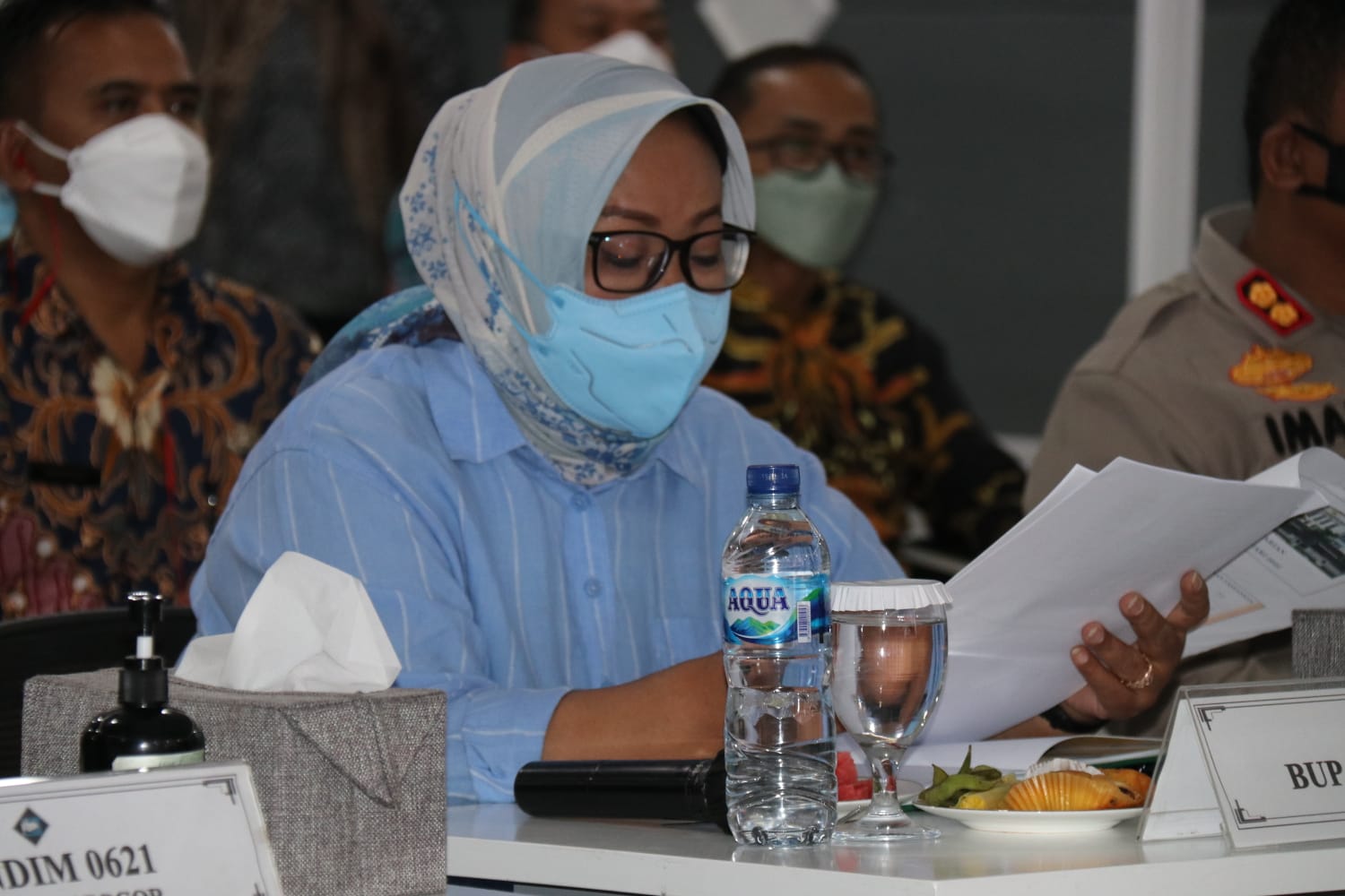 Bupati Bogor Ikuti Rakor Secara Virtual dengan Menko Marves Bahas Antisipasi Kenaikan Kasus Omicron