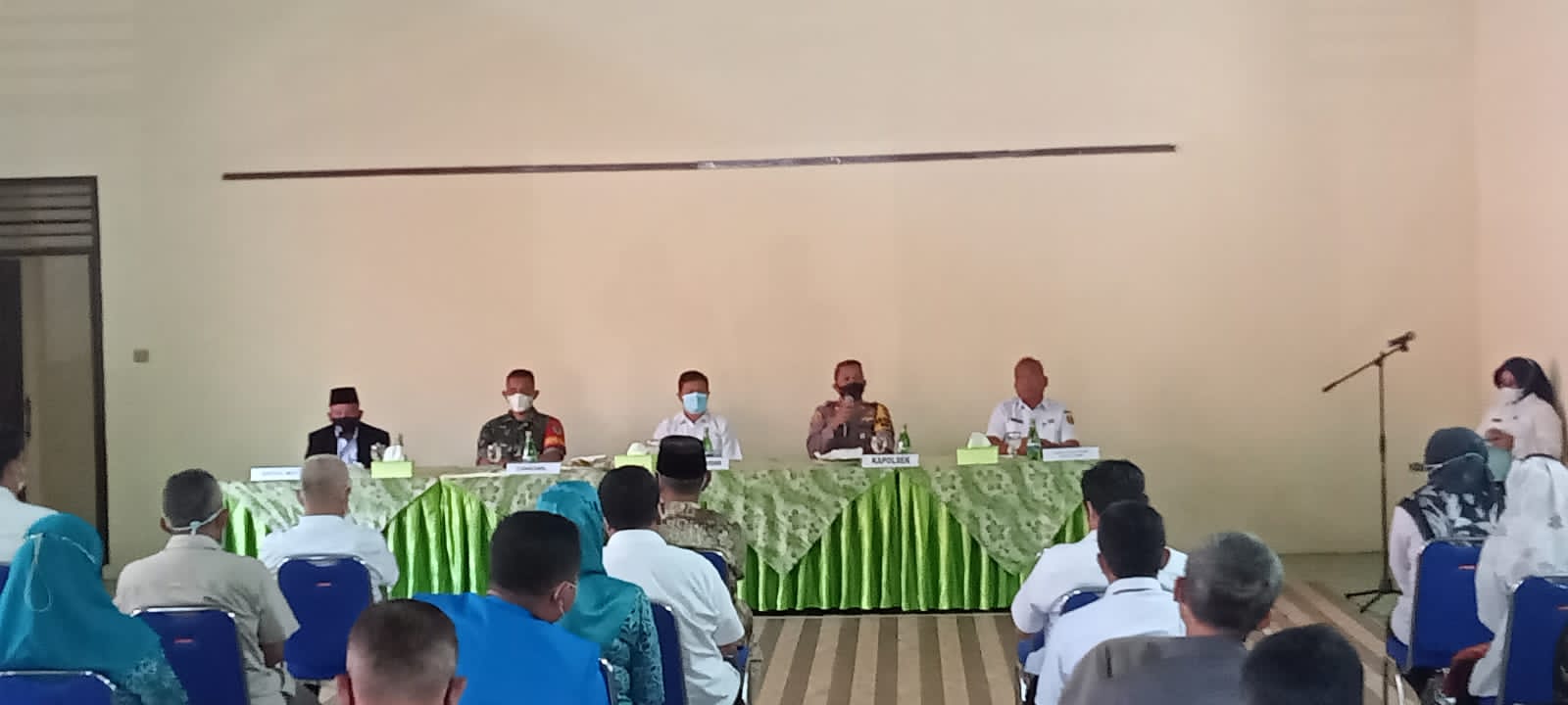 Yudi Hartono, SE., Camat Tamansari Pimpin Rapat Minggon sekaligus Perkenalan