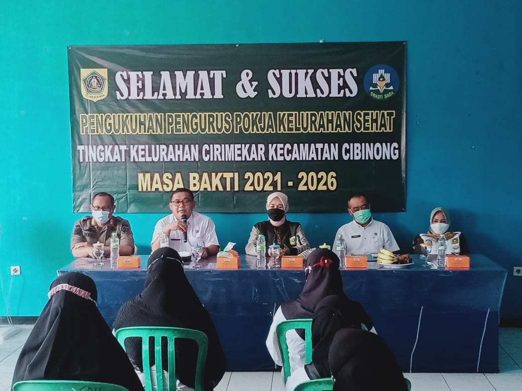 Pengukuhan Pokja Kelurahan Sehat Terus dilakukan